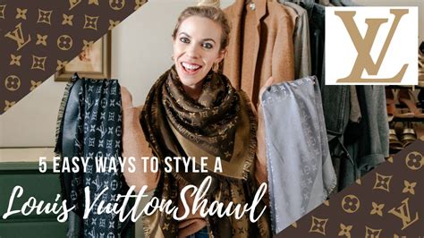 how to wear lv shawl|5 Easy Ways to Style a Louis Vuitton Shawl Scarf (plus many more!).